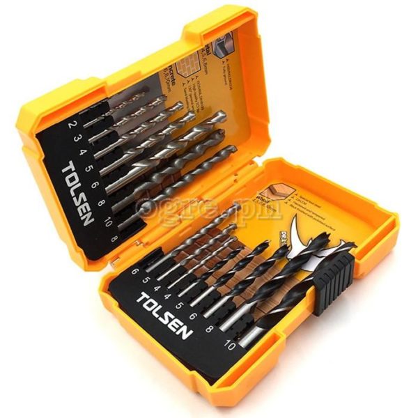 TOLSEN 16PC ASSORTED DRILL BIT SET