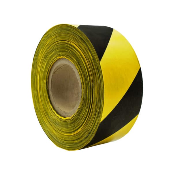DELIMETER TAPE X 200MT BLACK/YELLOW
