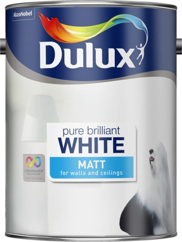 DULUX MATT EMULSION PURE BRILLIANT WHITE