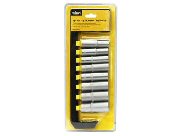 8 PC DEEP SOCKET SET 1/2 INC